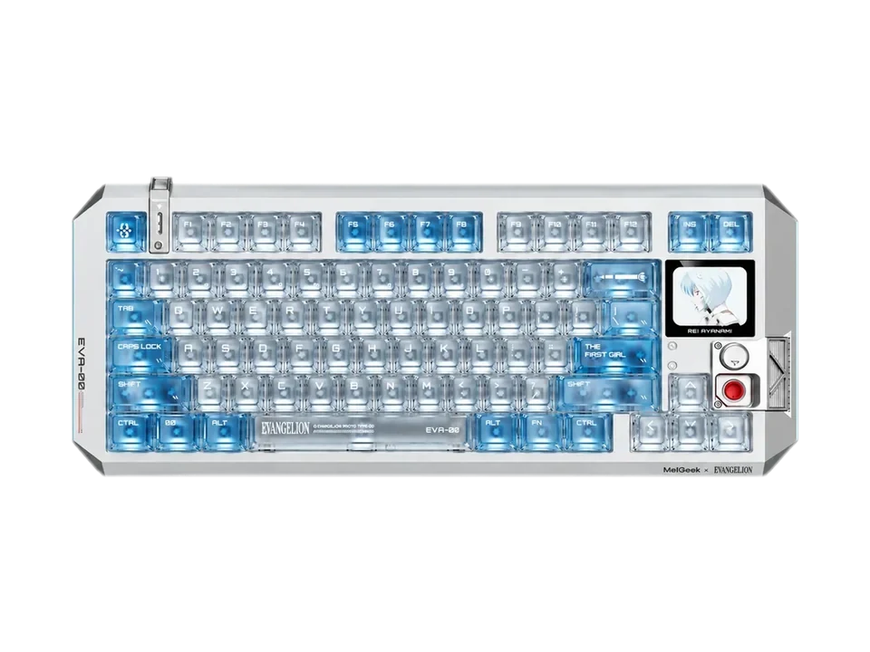 MelGeek × EVANGELION Centauri80 Rei Ayanami Edition: Tela no teclado