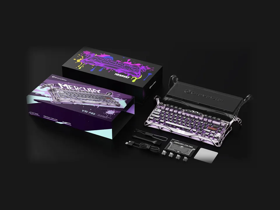 GravaStar Mercury V75 Pro — Iron Purple, foto 13