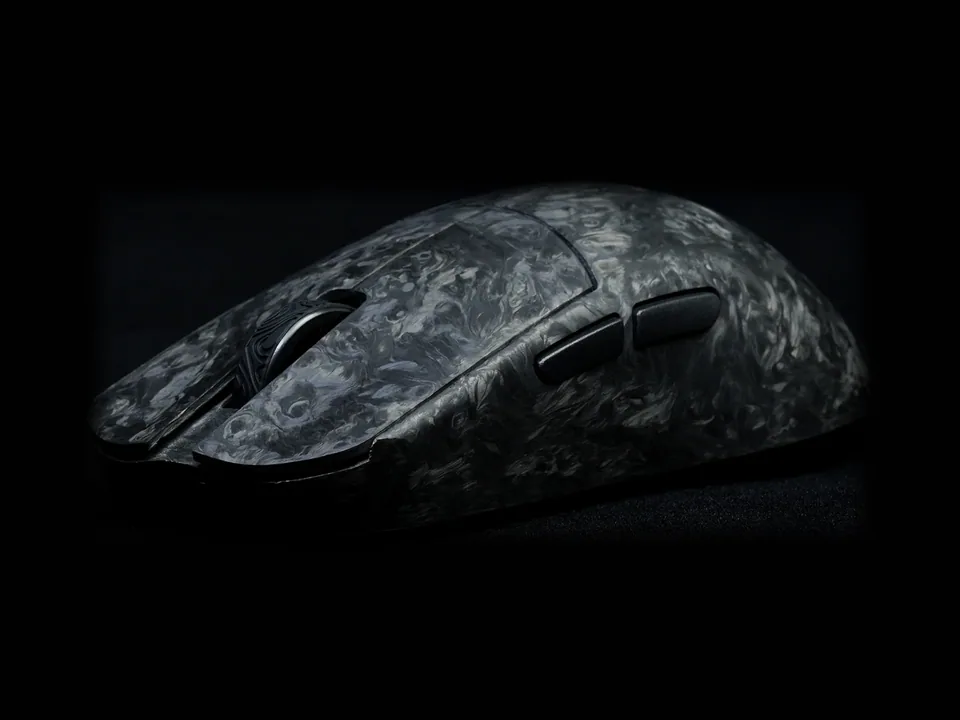 WLMOUSE YING Forged Carbon Fiber: Botões no receptor